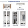 Guarda-Roupa Modulado de Canto 10 Portas 6 Peças Hera CabeCasa MadeiraOriginals - 4