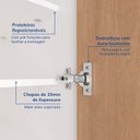 Ver imagem 7 de Guarda-Roupa Modulado de Canto 10 Portas 6 Peças Hera CabeCasa MadeiraOriginals Branco/Algodão/Louro/Cinza