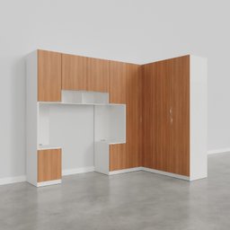 Guarda-roupa Modulado de Canto 10 Portas 6 Peças Hera CabeCasa MadeiraMadeira - 5