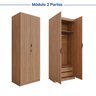 Guarda-Roupa Modulado de Canto 10 Portas 6 Peças Hera CabeCasa MadeiraOriginals - 11