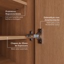 Ver imagem 7 de Guarda-Roupa Modulado de Canto 10 Portas 6 Peças Hera CabeCasa MadeiraOriginals