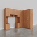 Ver imagem 5 de Guarda-Roupa Modulado de Canto 10 Portas 6 Peças Hera CabeCasa MadeiraOriginals