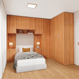 Guarda-roupa Modulado de Canto 10 Portas 6 Peças Hera Cabecasa Madeiramadeira