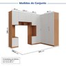 Guarda-Roupa Modulado de Canto 10 Portas 6 Peças Hera CabeCasa MadeiraOriginals - 3