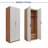 Guarda-Roupa Modulado de Canto 10 Portas 6 Peças Hera CabeCasa MadeiraOriginals - 11