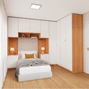 Ver imagem 1 de Guarda-Roupa Modulado de Canto 10 Portas 6 Peças Hera CabeCasa MadeiraOriginals