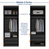 Guarda-Roupa Modulado de Canto 10 Portas 6 Peças Hera CabeCasa MadeiraOriginals - 12