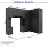 Guarda-Roupa Modulado de Canto 10 Portas 6 Peças Hera CabeCasa MadeiraOriginals - 3