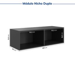 Guarda-roupa Modulado de Canto 10 Portas 6 Peças Hera CabeCasa MadeiraMadeira - 18