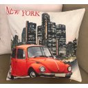 Ver imagem 1 de Kit: 4 Capas de Almofada Decorativas Fusca New York – 43×43