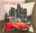 Ver imagem 1 de Kit: 4 Capas de Almofada Decorativas Fusca New York – 43×43