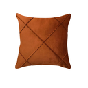 Ver imagem 1 de Capa de Almofada Drapeada Suede Terracota 43x43cm