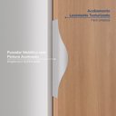 Ver imagem 6 de Guarda-Roupa Modulado de Canto 11 Portas 8 Peças Hera CabeCasa MadeiraOriginals Branco/Algodão/Louro/Cinza