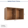 Guarda-Roupa Modulado de Canto 11 Portas 8 Peças Hera CabeCasa MadeiraOriginals - 17