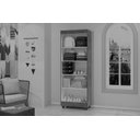 Ver imagem 3 de Armario Multiuso Organizador Texas 2 Portas Com Chave:Jequitiba/Off White