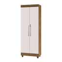 Ver imagem 1 de Armario Multiuso Organizador Texas 2 Portas Com Chave:Jequitiba/Off White