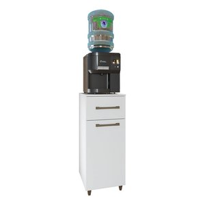 Balcão de Cozinha Gabinete Compacto 1 Porta 1 Gaveta Branco 78cm - Branco