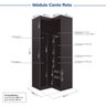 Guarda-Roupa Modulado de Canto 11 Portas 8 Peças Hera CabeCasa MadeiraOriginals - 14