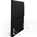Ver imagem 6 de Cabeceira Cama Box Painel Solteiro 100 cm Dália W01 Poliéster Preto - Lyam Decor