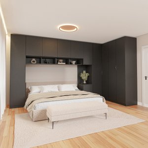 Guarda-roupa Modulado de Canto 11 Portas 8 Peças Hera Cabecasa Madeiramadeira