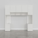 Ver imagem 5 de Guarda-Roupa Modulado 7 Portas 4 Peças Hera CabeCasa MadeiraOriginals Branco/Algodão/Cinza