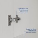 Ver imagem 7 de Guarda-Roupa Modulado 7 Portas 4 Peças Hera CabeCasa MadeiraOriginals Branco/Algodão/Cinza