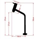 Ver imagem 2 de CUBA DE VIDRO ABAULADA 45CM AMARELO + VALVULA + TORNEIRA PRETA