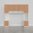 Ver imagem 5 de Guarda-Roupa Modulado 7 Portas 4 Peças Hera CabeCasa MadeiraOriginals Branco/Algodão/Louro/Cinza