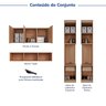 Guarda-Roupa Modulado 7 Portas 4 Peças Hera CabeCasa MadeiraOriginals - 4
