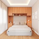 Ver imagem 1 de Guarda-Roupa Modulado 7 Portas 4 Peças Hera CabeCasa MadeiraOriginals Marrom/Louro/Cinza