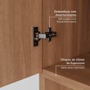Ver imagem 7 de Guarda-Roupa Modulado 7 Portas 4 Peças Hera CabeCasa MadeiraOriginals Marrom/Louro/Cinza