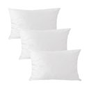 Ver imagem 1 de Kit 3 Capas para Almofada em Veludo Liso Retangular 60x40 Branco