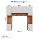 Ver imagem 3 de Guarda-Roupa Modulado 7 Portas 4 Peças Hera CabeCasa MadeiraOriginals