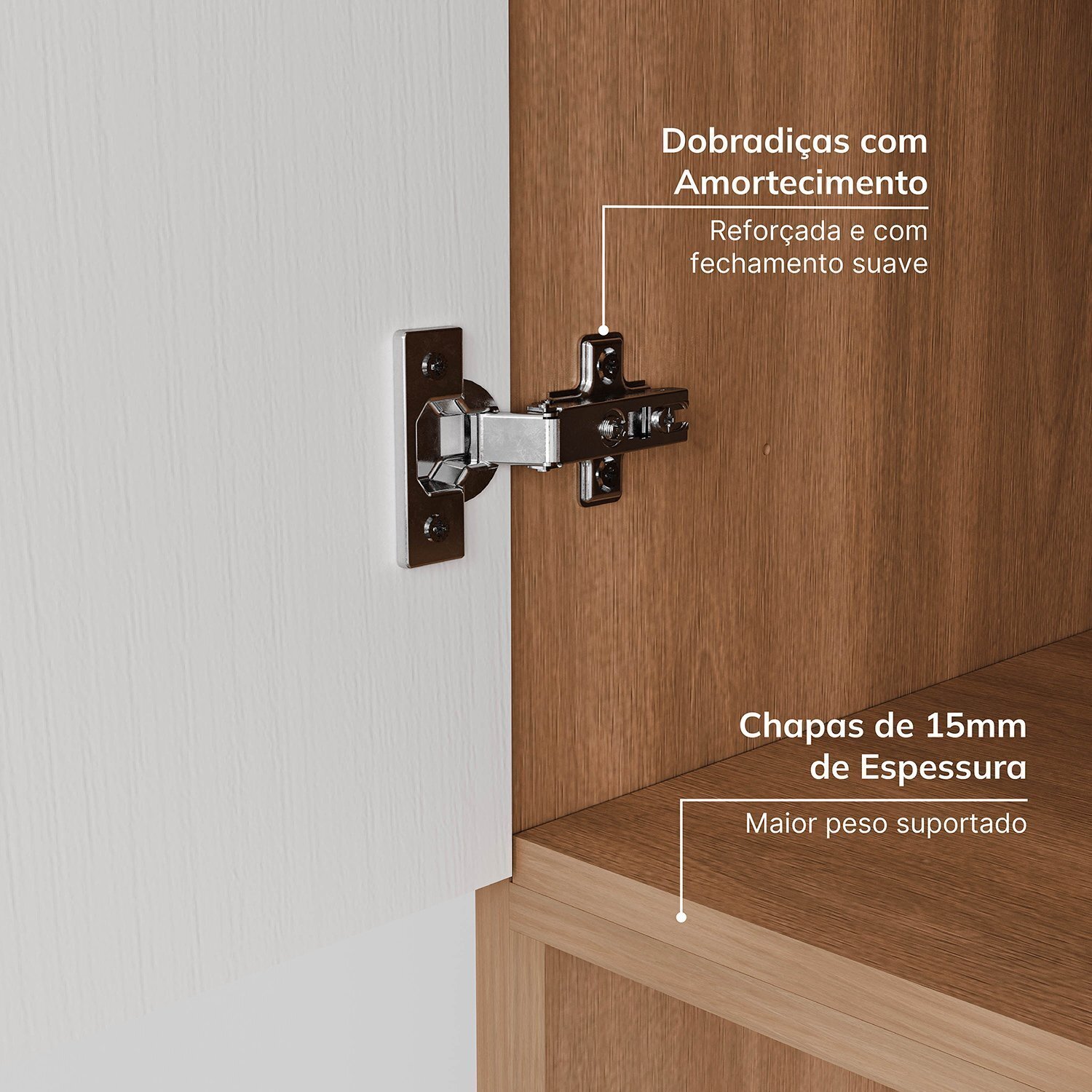 Guarda-roupa Modulado 7 Portas 4 Peças Hera Cabecasa Madeiramadeira - 7