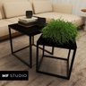 Conjunto Mesas de Centro Mf Studio Ébano Preto - 1