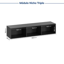 Guarda-roupa Modulado 7 Portas 4 Peças Hera CabeCasa MadeiraMadeira - 12
