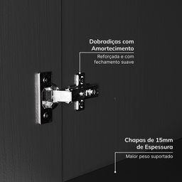 Guarda-roupa Modulado 7 Portas 4 Peças Hera CabeCasa MadeiraMadeira - 7