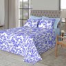 Jogo de Cama Queen Size Algodão 4 Peças 150 Fios Estampado - 4