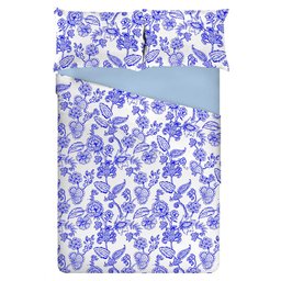 Jogo de Cama Queen Size Algodão 4 Peças 150 Fios Estampado - 3