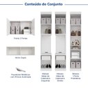 Ver imagem 4 de Guarda-Roupa Modulado 7 Portas 5 Peças Hera CabeCasa MadeiraOriginals Branco/Algodão/Cinza