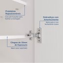 Ver imagem 7 de Guarda-Roupa Modulado 7 Portas 5 Peças Hera CabeCasa MadeiraOriginals Branco/Algodão/Cinza