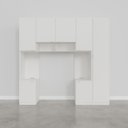 Ver imagem 5 de Guarda-Roupa Modulado 7 Portas 5 Peças Hera CabeCasa MadeiraOriginals Branco/Algodão/Cinza