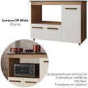 Ver imagem 4 de Balcao para Cooktop 5 Bocas 114cm 9475 Savana Off White Mobbs
