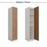 Guarda-Roupa Modulado 7 Portas 5 Peças Hera CabeCasa MadeiraOriginals - 9