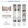 Guarda-Roupa Modulado 7 Portas 5 Peças Hera CabeCasa MadeiraOriginals - 4