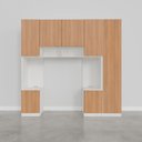 Ver imagem 5 de Guarda-Roupa Modulado 7 Portas 5 Peças Hera CabeCasa MadeiraOriginals Branco/Algodão/Louro/Cinza