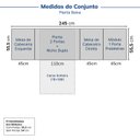 Ver imagem 2 de Guarda-Roupa Modulado 7 Portas 5 Peças Hera CabeCasa MadeiraOriginals Branco/Algodão/Louro/Cinza