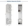 Guarda-Roupa Modulado 7 Portas 5 Peças Hera CabeCasa MadeiraOriginals - 12