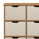 Ver imagem 5 de Nicho Organizador 9 Gavetas com Rodízios Freijó-off White - Qmovi