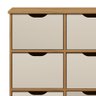 Nicho Organizador 9 Gavetas com Rodízios Freijó-off White - Qmovi - 5